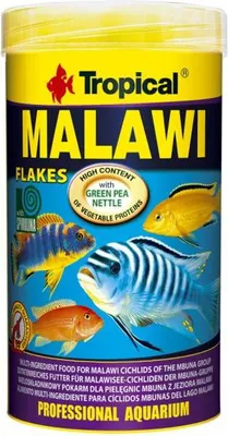Produktbild von Flockenfutter Tropical Malawi Flakes 250 ml Buntbarschfutter mit höherem Pflanzenanteil