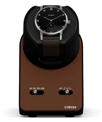 Obrázok produktu pre Beco - 70002-154.47 - Watchwinder - Nočný stolík BLDC s nadstavcom - kožený hnedý