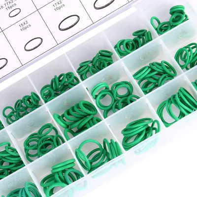 Produktbild von O-Ringe Set, Gummi, 18 gängige Größen, Grün, Temperaturbereich -45°C bis 165°C