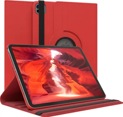 Produktbild von EAZY CASE - Tablet Hülle für Apple iPad Pro 11 (2024) Schutzhülle, Tablet Case 360° drehbar in Rot