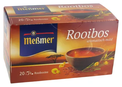 Produktbild von Meßmer Rooibos Tee pur mit mildwürzigem Geschmack und süß duftend 40g