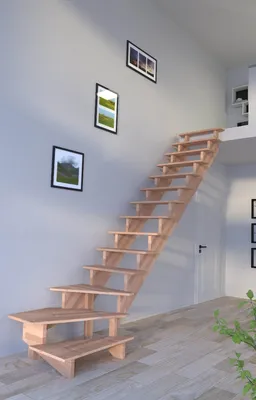 Produktbild von Holztreppe Lindos (Buche) in  1/4 gewendelter Ausführung rechts-80 cm-ohne Geländer-ohne Setzstufen