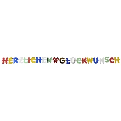 Image de PAPSTAR 18645 Girlanden-Kette "Herzlichen Glckwunsch"
