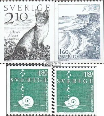 Produktbild von Briefmarken Schweden 1983 Mi 1246C,1247C,1248Dl,Dr (kompl.Ausg.) postfrisch Natur