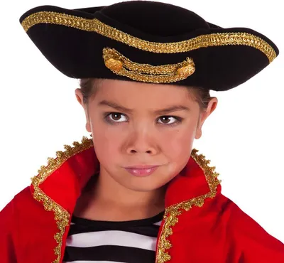 Produktbild von Piratenhut Joey Junior 33 cm schwarz