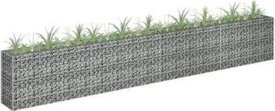 Immagine prodotto di Maison Exclusive - Gabbione Letto Rialzato in Acciaio Zincato 360x30x60 cm