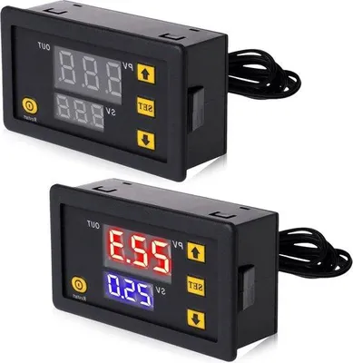 Immagine prodotto di Termostati digitali, 2 pezzi, impermeabili, 12 V, display LCD, riscaldamento/raffreddamento