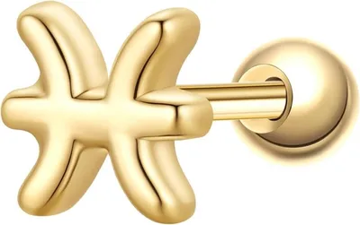 Produktbild von Piercing Sterling Silber gelbgold