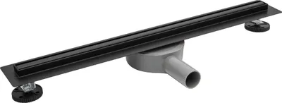 Produktbild von BALNEO Duschablauf Slim&Low ProLine mit Siphon Set 70 cm Edelstahl Schwarz