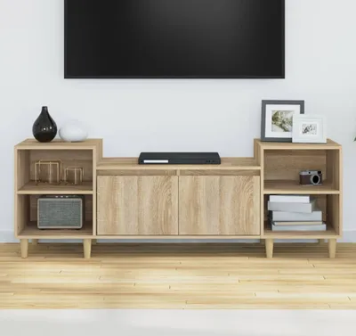 Produktbild von "2026 Aktion"TV-Schrank Industriestil - CLORIS - Fernsehenschrank - Sonoma-Eiche 160x35x55 cm Holzwerkstoff - DEMöbel2782539