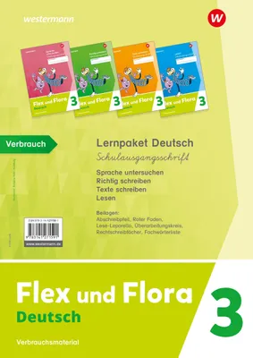 Produktbild von Flex und Flora. Lernpaket Deutsch 3 (Schulausgangsschrift) Verbrauchsmaterial