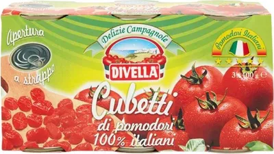 Obrázek produktu pro Divella Cubetti 3x 400 g italské nakrájené rajčata v konzervě