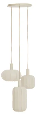 Obrázek produktu pro Light & Living - závěsné svítidlo - TUFIA - krémová - textilie - velká jídelní lampa - E27 - 2992543