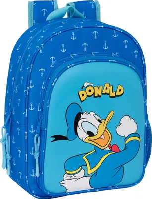 Produktbild von Donald Schulrucksack Blau 26 x 34 x 11 cm