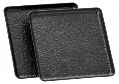 Produktbild von Domdekoracji Servierplatten 167-1601 Schwarz Keramik 2er-Set