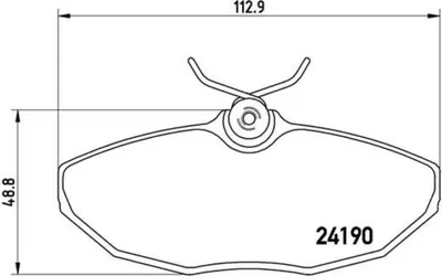 Produktbild von Brembo Bremsbelagsatz, Scheibenbremse Hinterachse P 36 015