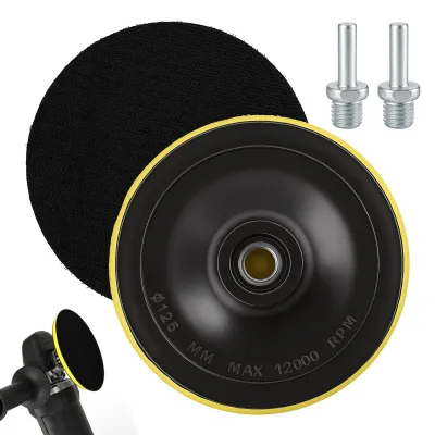 2er Set 125 mm Klettschleifscheiben mit M14-Adapter