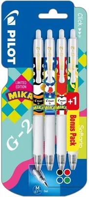 Immagine prodotto di Pilot - roller G-2 07 Mika, blister di 3+1 in omaggio in colori assortiti