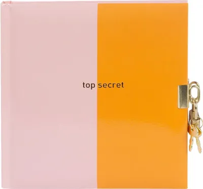 Produktbild von Goldbuch Tagebuch Coloration orange rosé 16x16 cm mit Schloss und Goldprägung