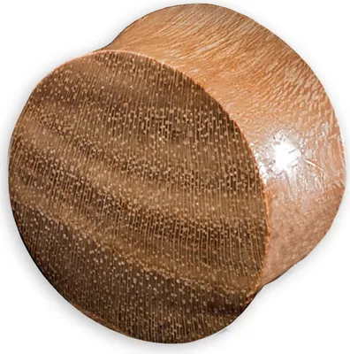 Produktbild von viva-adorno 1 Stück 20mm Double Flared Flesh Plug Tunnel aus Holz verschiedene Holzarten zur Auswahl Größe 2 - 30mm WP1,Teak Holz