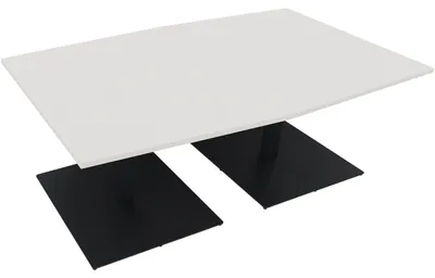 Produktbild von Bespr.ti. Tonneau Tellerfuß Quadrat B2000xT1000/1100xH720 an/Weiß