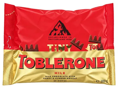 Produktbild von Toblerone Tiny Milk 25er, KI-generiertes Bild