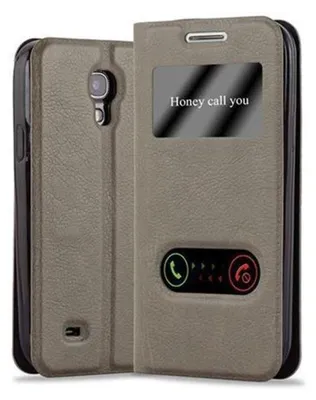 Obrázek produktu pro Cadorabo Protective Case for Samsung Galaxy S4 Case in Brown Pouzdro na mobilní telefon typu kniha Cover Etui