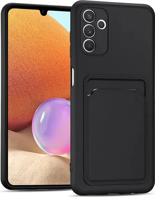 Produktbild von Conie Schutzhülle für Samsung Galaxy A13 5G / A04s mit Kartenfach Tasche Case Cover Bumper Silikon Hülle in Schwarz
