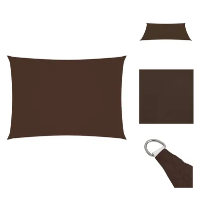 Image de vidaXL Voile d'ombrage Oxford Rectangulaire 2x4,5 m Marron - Parasols & Protection solaire