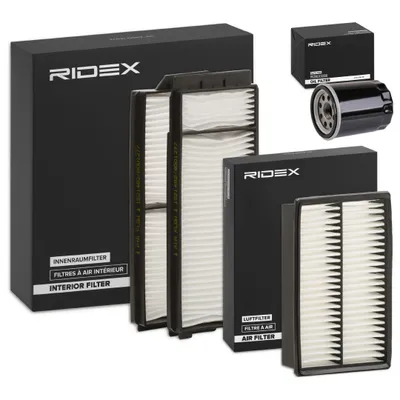 Produktbild von RIDEX Filterset Inspektionspaket Filtersatz für MAZDA 5 (CR19) 3 (BK) 3 Stufenheck (BK) 3 Stufenheck (BL)