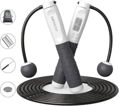 Produktbild von Digitales Springseil für Fitness, Trainingsboxen, Crossfit, einstellbare Länge