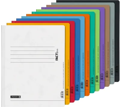 Produktbild von Spiralhefter Fact!plus sortiert VE=8x12 Stück