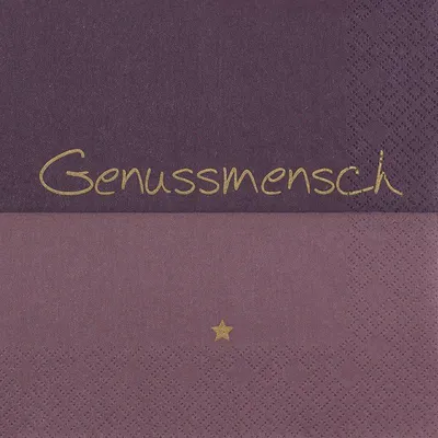 Produktbild von Servietten 33x33 cm - Genussmensch
