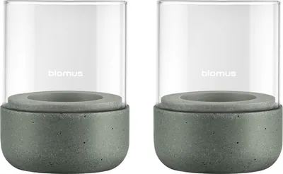 Produktbild von blomus GmbH CALMA Windlicht agave green XS 2er Set