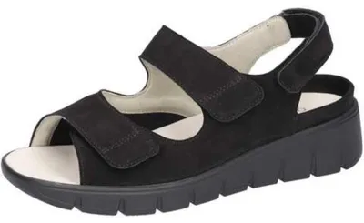 Produktbild von Waldläufer K-Adea Damensandale schwarz Weite K 658K01206001 (7,5/schwarz)