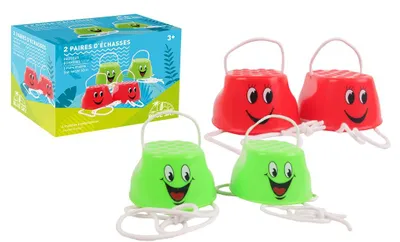 Zdjęcie produktu dla BLUE SKY - 2 pary chodzików na nogach - Zabawka do użytku na zewnątrz - 048304 - Plastik - Zabawka dla dzieci