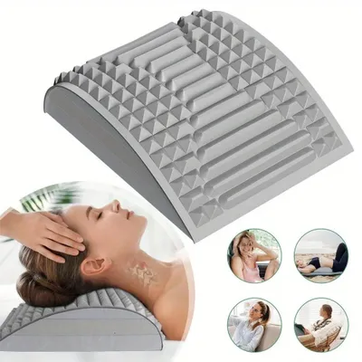 Obrázek produktu pro Yoga podložka na protažení zad – polštář na podporu krku a zad – bederní opěrka – masážní polštář pro relaxaci – zmírnění bolesti zad