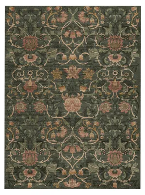 Image de Volero - Tapis floral - Rosie Vert foncé - 120x170cm