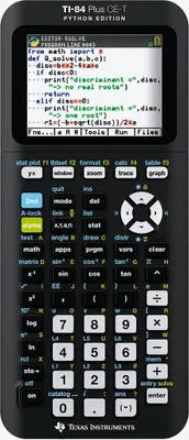 Image de TI-84 Plus CE-T Python Edition calculatrice graphique (84CEPY/TBL/4E12/A)