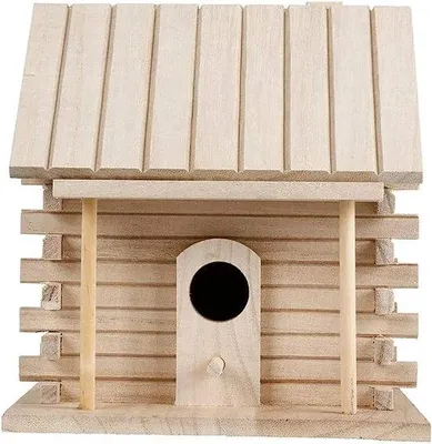 Immagine prodotto di Casetta per uccelli in legno, posatoio, nido per uccelli, decorazione da esterno da appendere