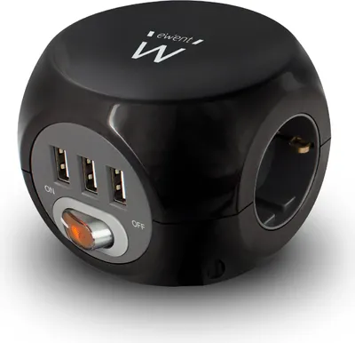 Image de Ewent EW3938 Power Block avec chargeur USB