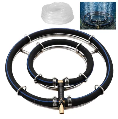 Imagen del producto de Aerador para estanque con manguera y anillo de 25 cm