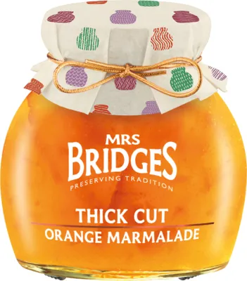 Obrázok produktu pre Pomarančová marmeláda Mrs Bridges Thick Cut s nakrájanou kôrou 340g