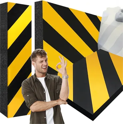 Produktbild von Odbojnik ochronny na ścianę mata do garażu na parking, 50x10x1.5 cm