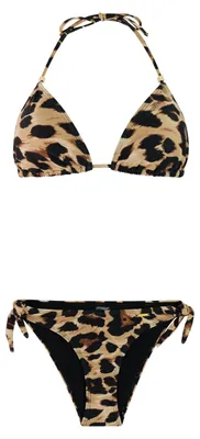Produktbild von Protest PRTOlea Leopard-Triangel-Bikini-Set Damen gemustert Fudgecamel 40