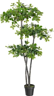 Image de Arbre d'olivier artificiel - Plante décorative d'intérieur en pot - Réaliste, 180 cm, facile d'entretien, plante de sol idéale pour le salon et le bureau - Vert