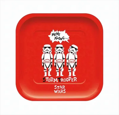 Obrázok produktu pre Star Wars papierový tanier obdĺžnikový 4 kusy 24cm