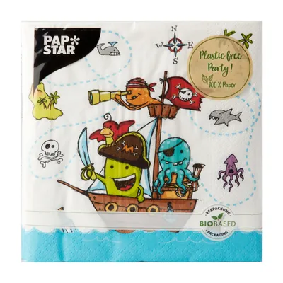 Obrázok produktu pre Papstar Servietten Pirate Crew