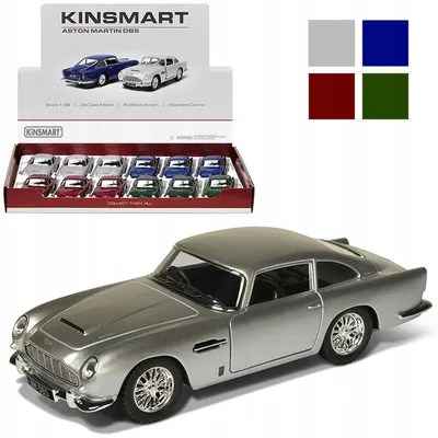 Zdjęcie produktu dla Kinsmart, model samochodu Aston Martin DB5, metal, kolekcjonerski, skala 1:38