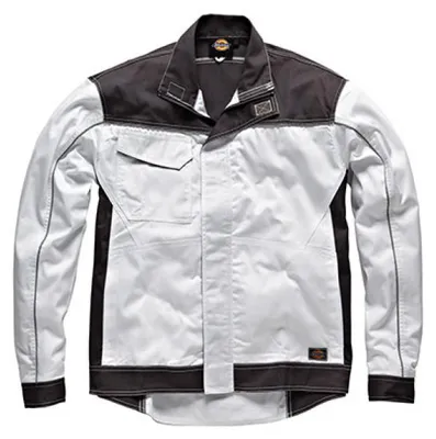 Produktbild von Dickies IN7001 | Industry IN260 Arbeitsjacke / Malerjacke - IN7001 - Farbe: White/Grey (Solid) - Größe: 3XL